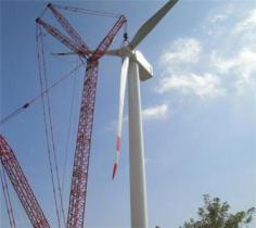 風機基礎與塔筒間錨栓組件的安裝