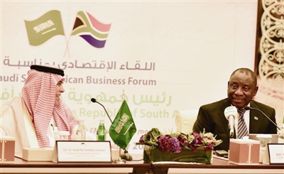 沙特百億美元投資南非能源業