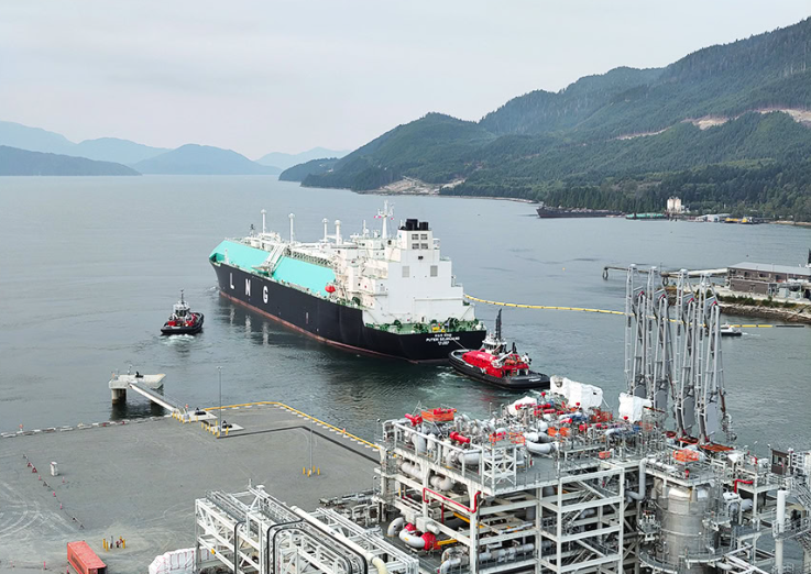加拿大液化天然氣出口終端第二條生產(chǎn)線投入運(yùn)營(yíng)